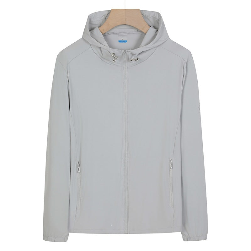 Unisex Leichte wind- und wasserabweisende Kapuzen‑Übergangsjacke mit durchgehendem Reißverschluss, Reißverschlusstaschen & elastischen Bündchen Nord Taschen
