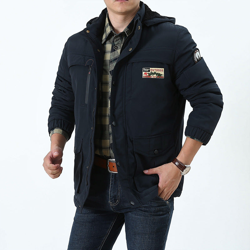 Herren Multifunktionaler Winterparka mit Teddyfleece-Kapuze und Mehrfach-Taschensystem Nord Taschen