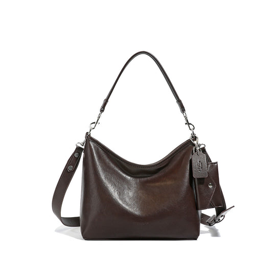 Damen Hobo-Tasche aus hochwertigem Kunstleder mit abnehmbarem Schulterriemen Nord Taschen