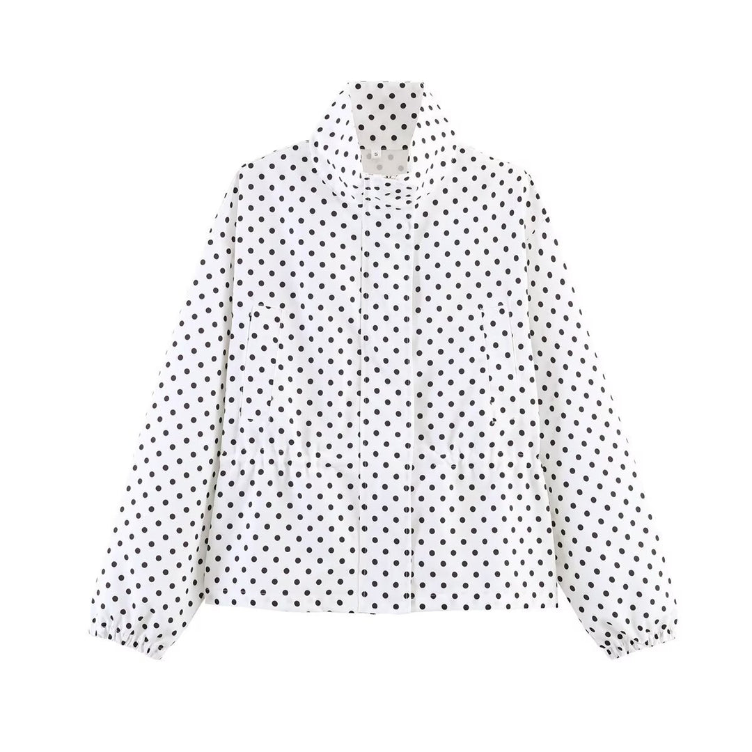 Damen Leichte gesteppte Blousonjacke mit Stehkragen und Gummibündchen Nord Taschen