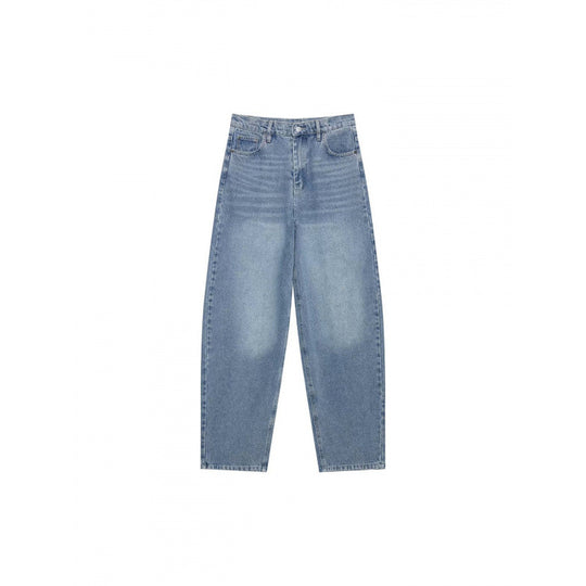 Damen Hochtaillierte weite Streifenjeans im Retro‑Look Nord Taschen
