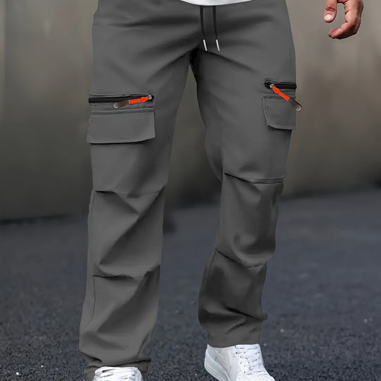 Herren Cargo-Jogginghose mit Zipper‑Utility‑Taschen Nord Taschen