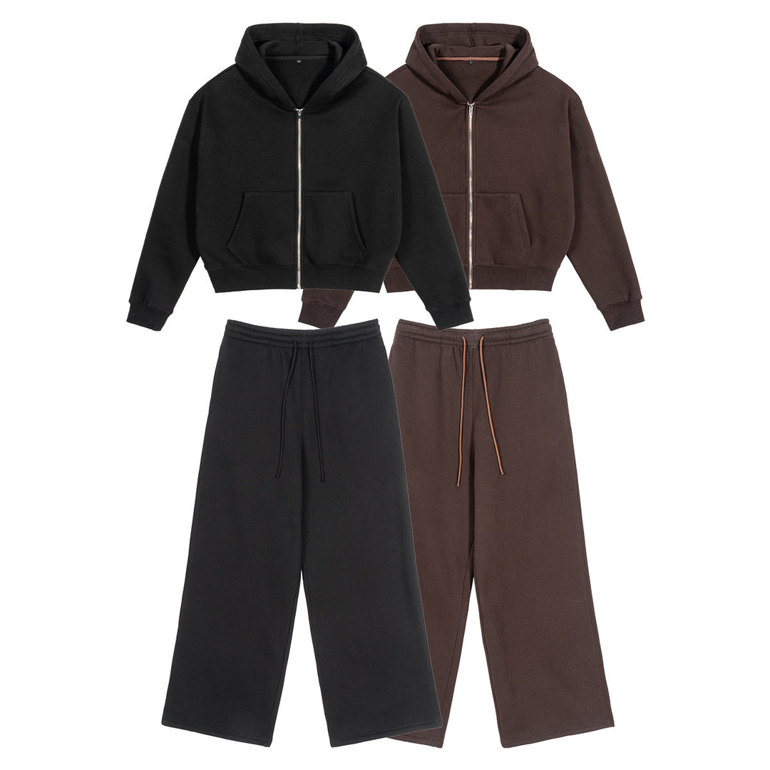 Unisex Kapuzen-Sweatjacke mit durchgehendem Reißverschluss und Kängurutasche Nord Taschen