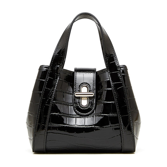 Damen Handtasche mit eleganter Krokodilprägung und abnehmbarem Schultergurt Nord Taschen
