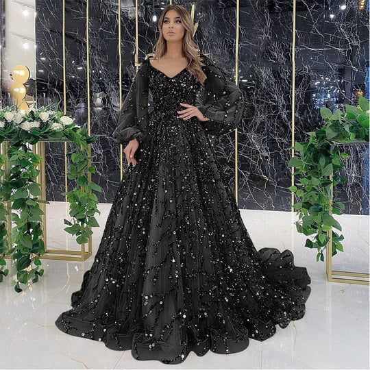 Socialite Aura Königin Langes Kleid