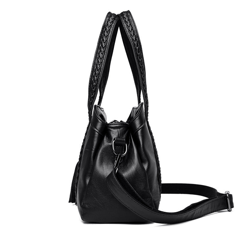 Damen stilvolle Handtasche mit strukturiertem Obermaterial Nord Taschen