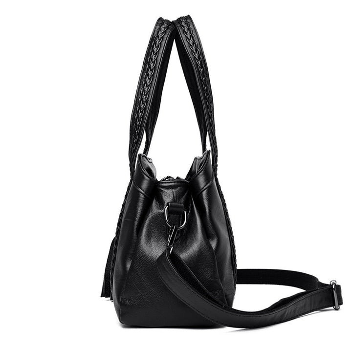 Damen stilvolle Handtasche mit strukturiertem Obermaterial Nord Taschen