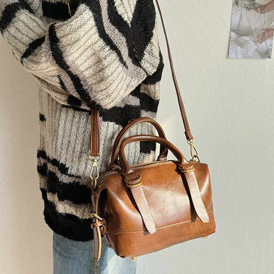 Damen handliche Henkeltasche mit eleganter Struktur und abnehmbarem Schulterriemen Nord Taschen