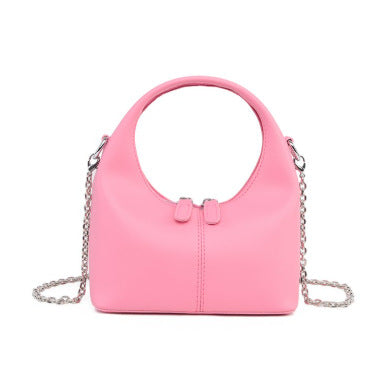 Damen Hobo-Tasche aus hochwertigem Kunstleder mit dekorativem Kettenriemen Nord Taschen