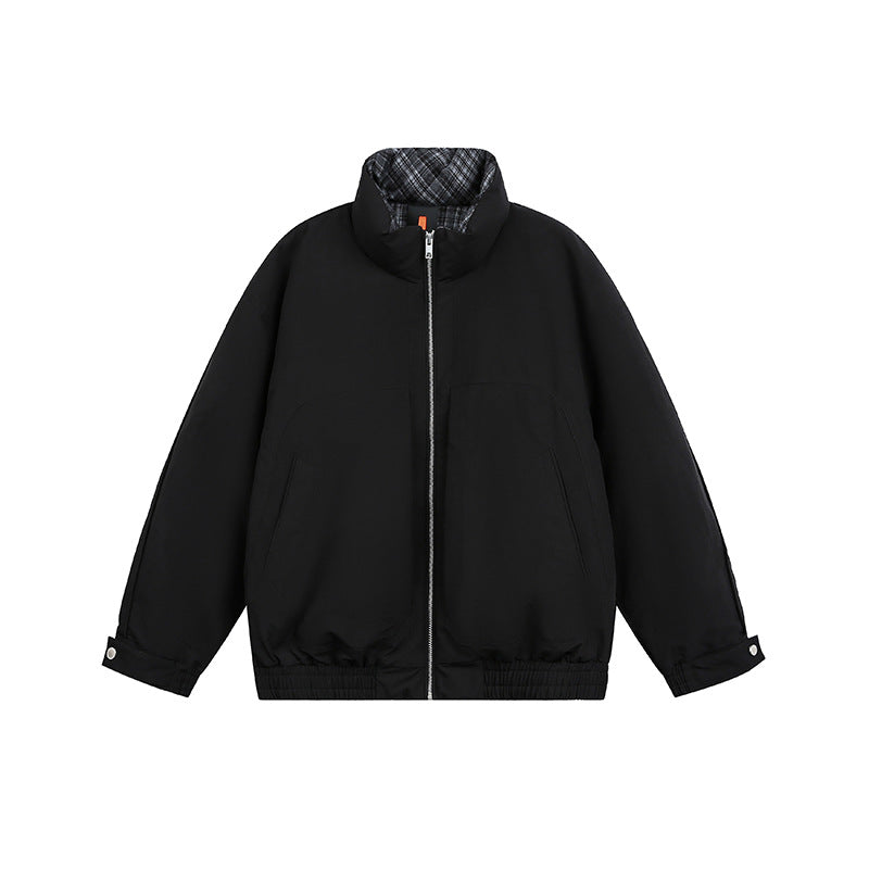 Unisex Oversize Blousonjacke mit Stehkragen und gestepptem Innenfutter Nord Taschen