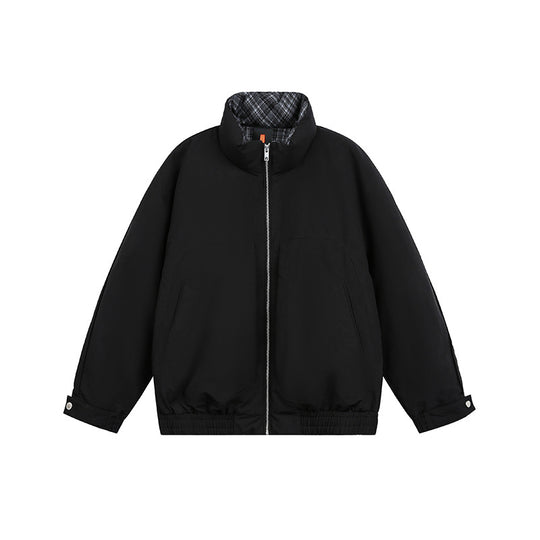 Unisex Oversize Blousonjacke mit Stehkragen und gestepptem Innenfutter Nord Taschen
