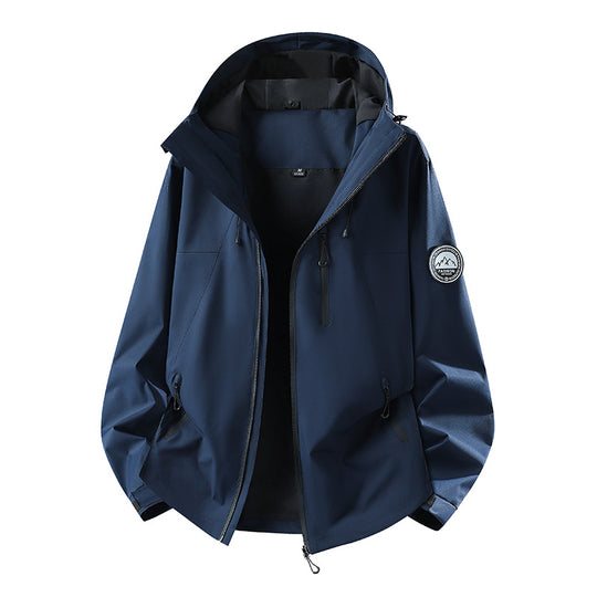 Herren Wasserdichte Softshell-Jacke mit Kapuze und atmungsaktiver Membran Nord Taschen