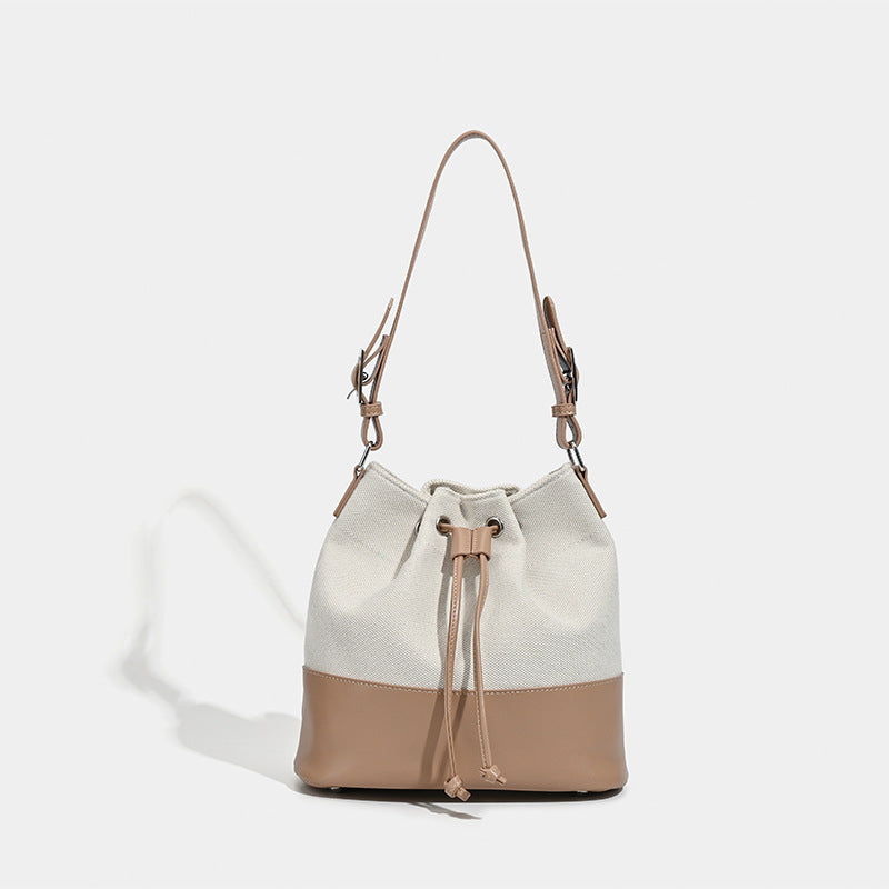 Damen Hobo-Tasche mit elegantem Kordelzugsystem und luxuriösen Lederakzenten Nord Taschen