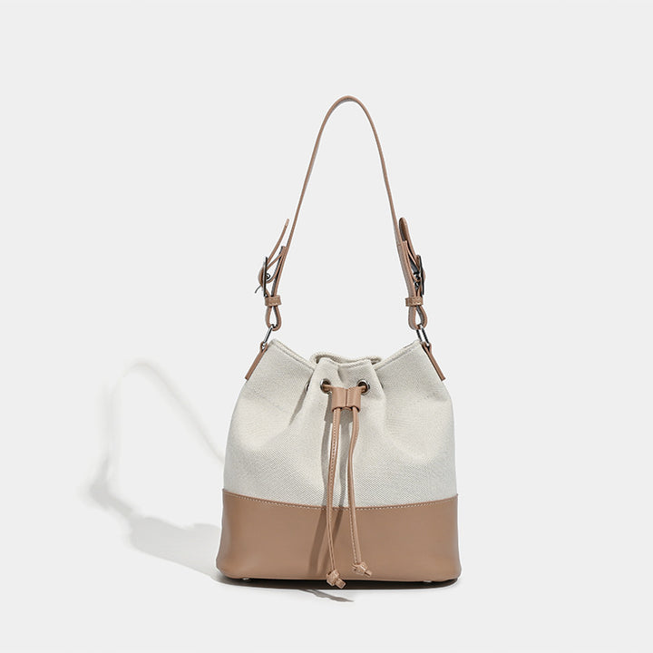 Damen Hobo-Tasche mit elegantem Kordelzugsystem und luxuriösen Lederakzenten Nord Taschen