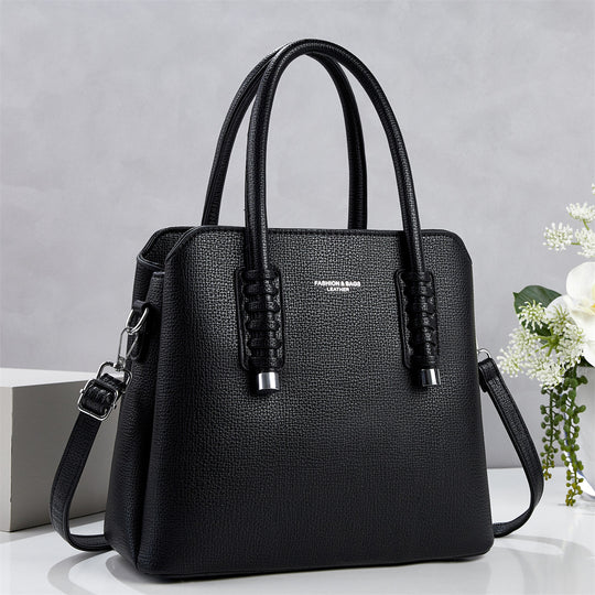 Damen Handtasche mit strukturiertem Kunstleder und abnehmbarem Schulterriemen Nord Taschen