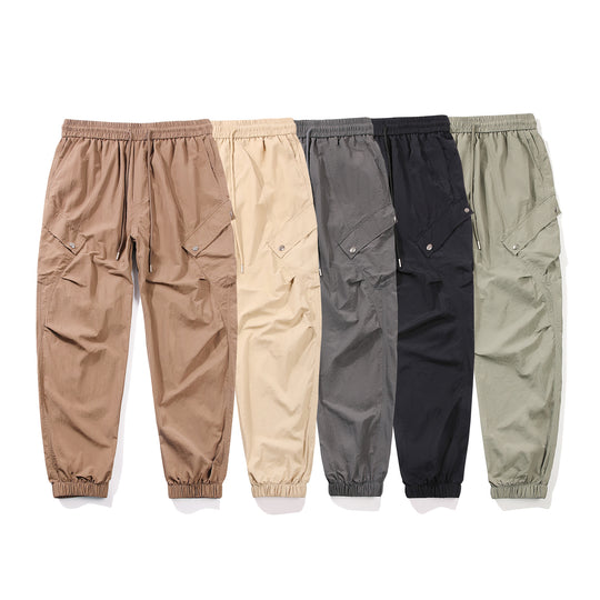 Herren utilitarische Cargo-Joggerhose mit Tunnelzugbund, Mehrfachtaschen und elastischem Knöchelabschluss Nord Taschen
