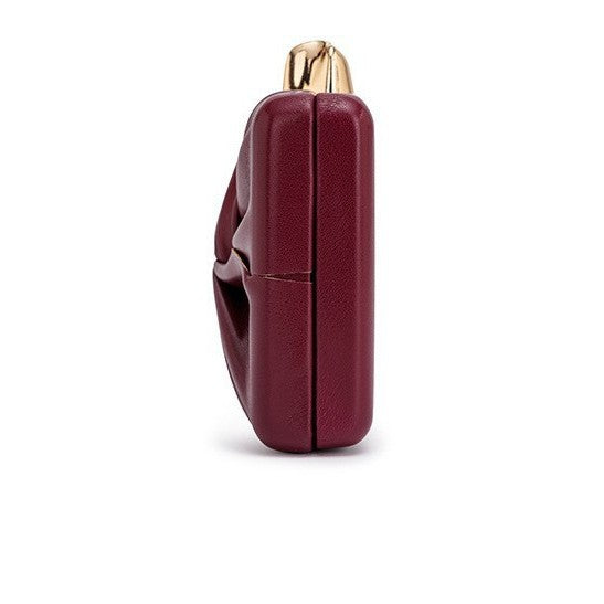 Damen Designer Clutch mit auffälligem Drapé von Nord Taschen
