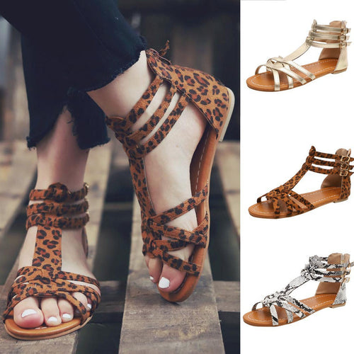 Damen verstellbare Freizeit-Sandalen mit buntem Design und komfortablem Fußbett Nord Taschen