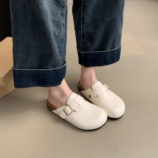 Damen Clogs mit bequemem Fußbett und modischen Schnallenverzierungen Nord Taschen