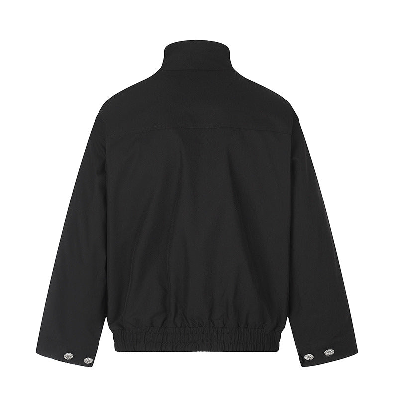Damen Leichte Oversize-Fieldjacke mit Stehkragen, Druckknopfleiste und aufgesetzten Klappentaschen Nord Taschen
