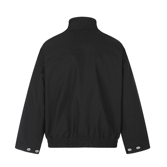 Damen Leichte Oversize-Fieldjacke mit Stehkragen, Druckknopfleiste und aufgesetzten Klappentaschen Nord Taschen