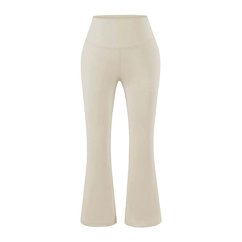 Damen High‑Waist Yoga-Flarehose mit ausgestelltem Schlag und Komfortbund Nord Taschen