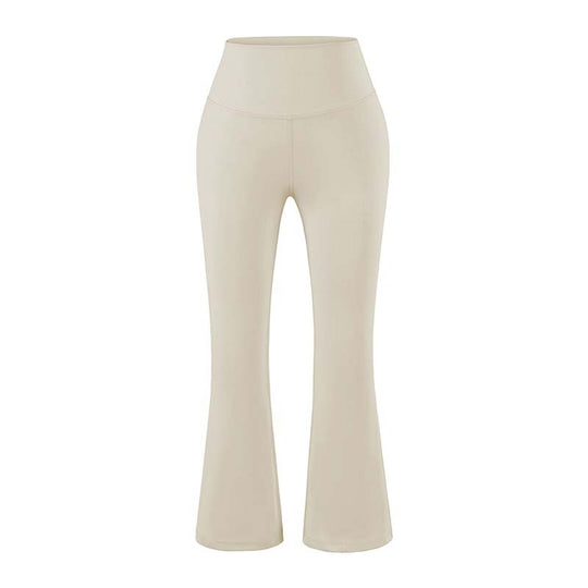 Damen High‑Waist Yoga-Flarehose mit ausgestelltem Schlag und Komfortbund Nord Taschen