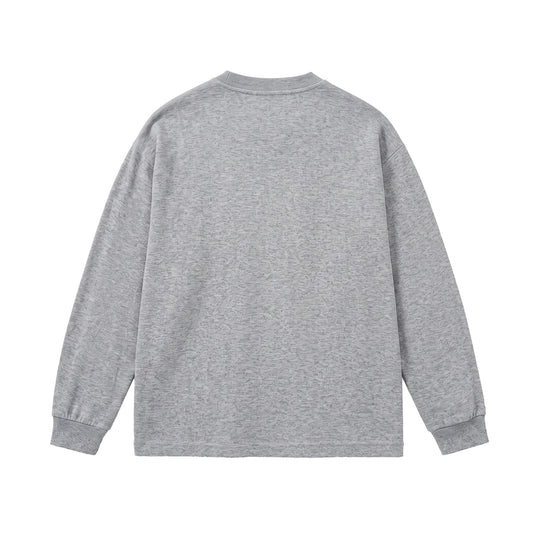 Unisex Gerippter Oversize-Pullover mit Raglanärmeln und Metalllogo Nord Taschen