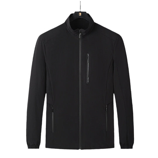 Herren Leichte Softshell-Jacke mit Stehkragen, wind- und wasserabweisender Oberfläche sowie Reißverschlusstaschen Nord Taschen