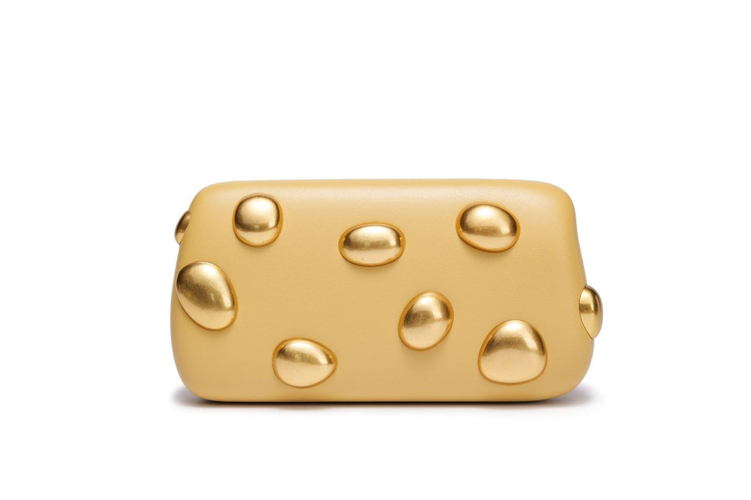 Damen elegante Clutch Tasche mit goldenen Akzenten Nord Taschen