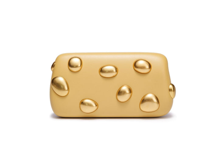 Damen elegante Clutch Tasche mit goldenen Akzenten Nord Taschen