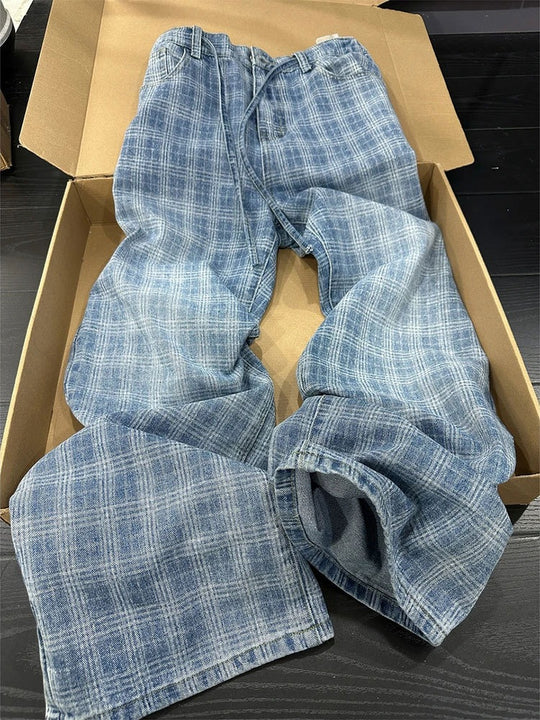 Damen Lässige Karohosen Nord Taschen