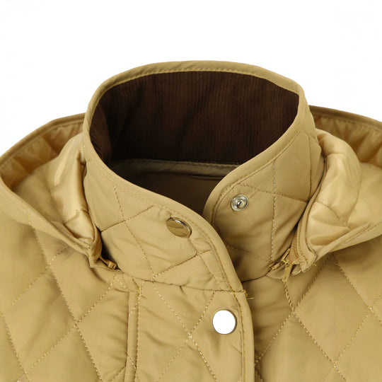 Damen Steppjacke mit Kapuze, gesteppter Rhombenstruktur und Pattentaschen Nord Taschen