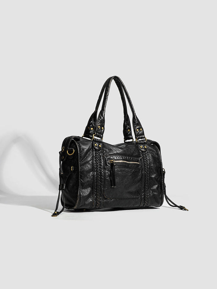 Nord Taschen | Handbag for School Shoulder Strap in Rigid Leather