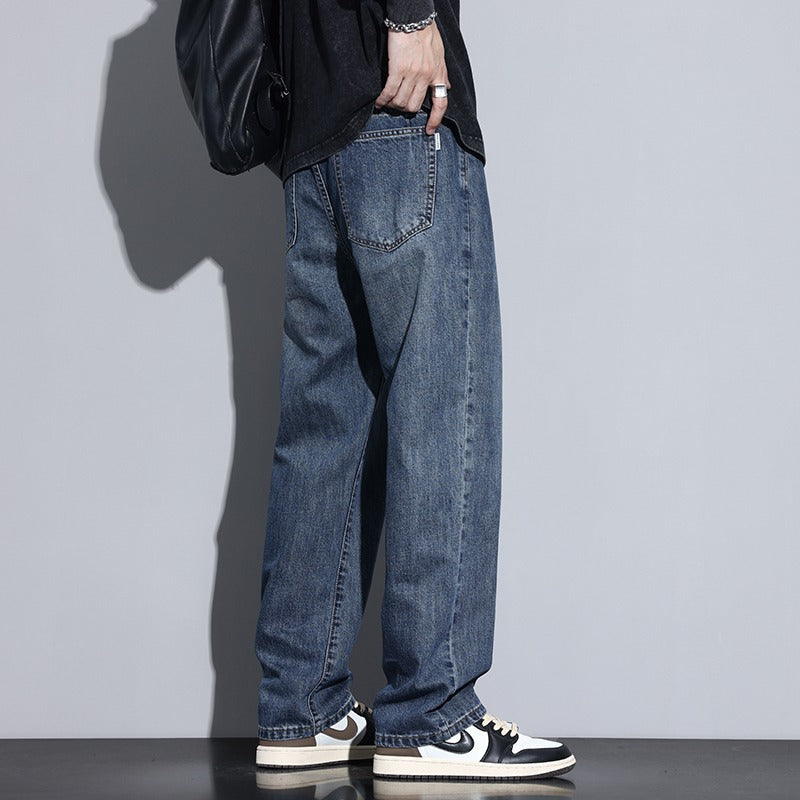 Herren Bequeme Weitbein-Jeans Nord Taschen
