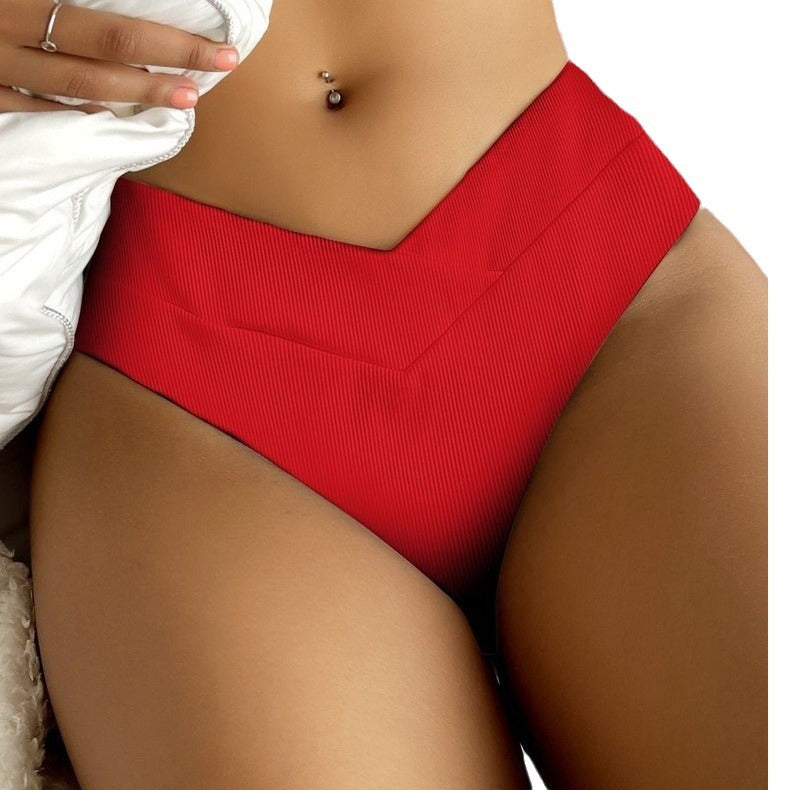 Damen Hochgeschnittenes Bikini-Höschen Nord Taschen