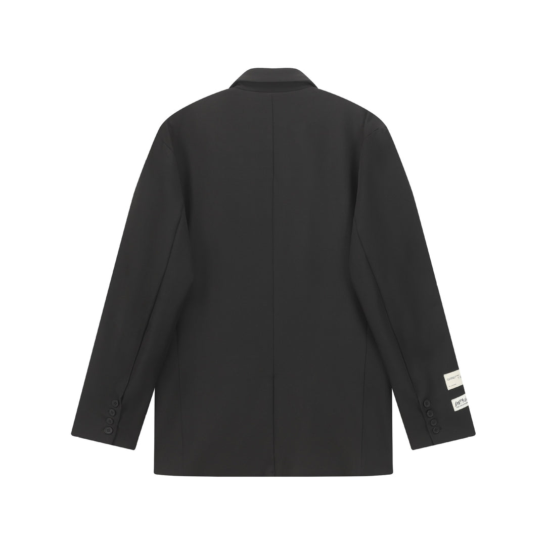 Damen Oversize Blazer mit Reverskragen, Zweiknopfleiste und Pattentaschen Nord Taschen