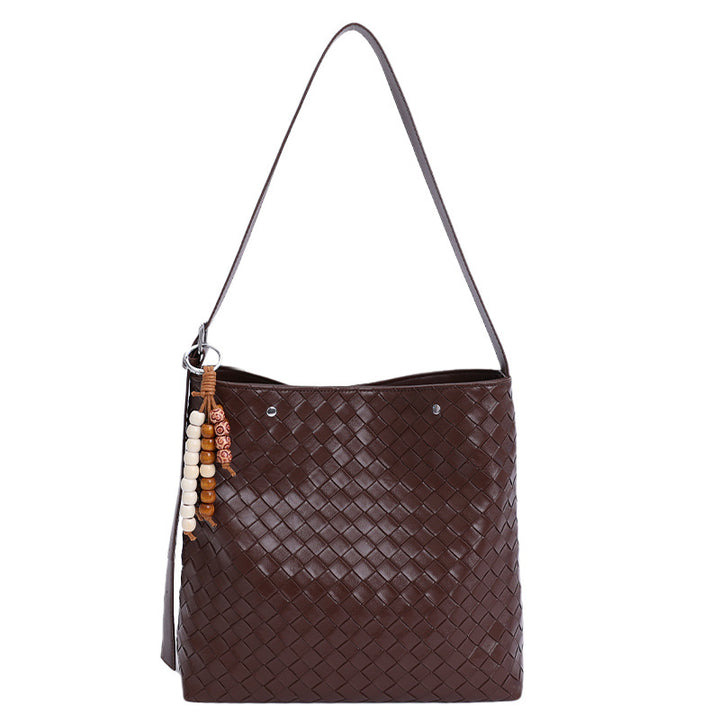 Damen Shopper Tasche mit strukturiertem Flechtmuster Nord Taschen