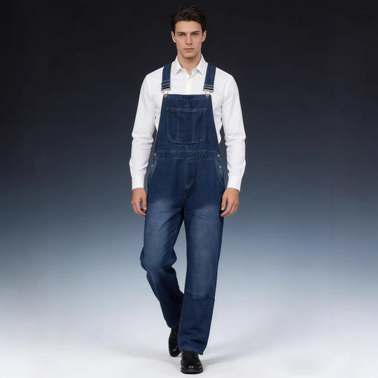 Herren Lässige Baumwoll-Latzhose - Arvani