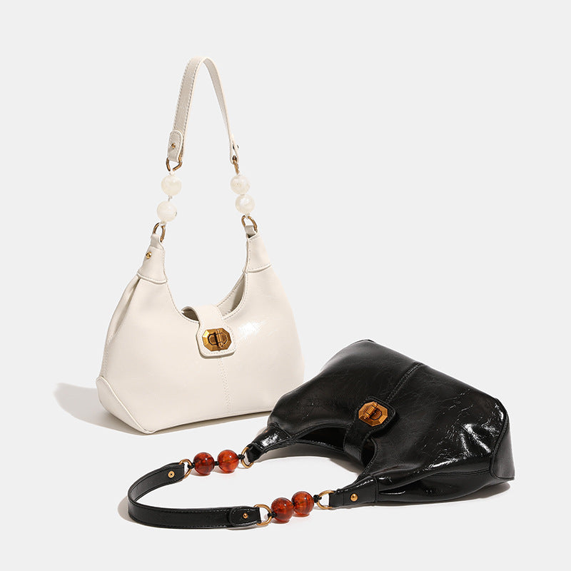 Damen Hobo-Tasche mit innovativem Kettenhenkel und luxuriöser Struktur Nord Taschen