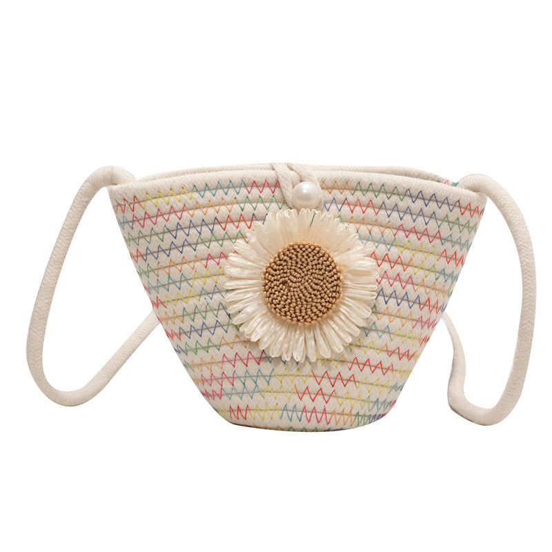 Damen stilvolle Sommerhandtasche mit verspieltem Blumendetail Nord Taschen