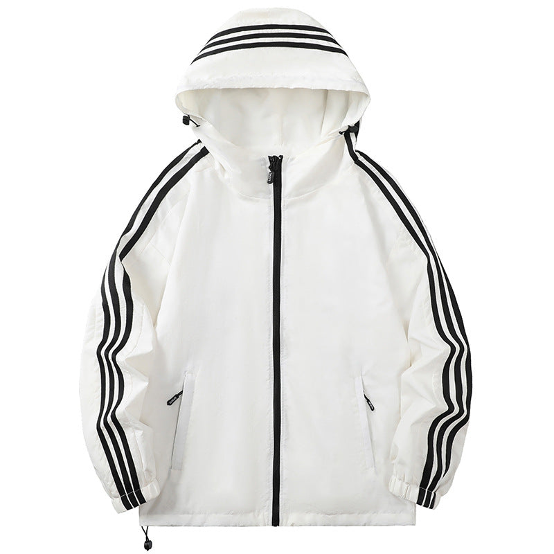 Herren Sportliche Übergangsjacke mit Kapuze und reflektierenden Akzenten Nord Taschen