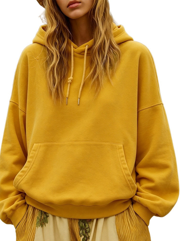 Damen Oversize-Kapuzenpullover mit Kängurutasche und Relaxed-Fit Nord Taschen