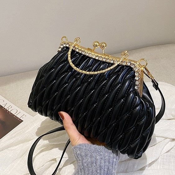 Damen elegante Schultertasche mit geflochtenem Design Nord Taschen