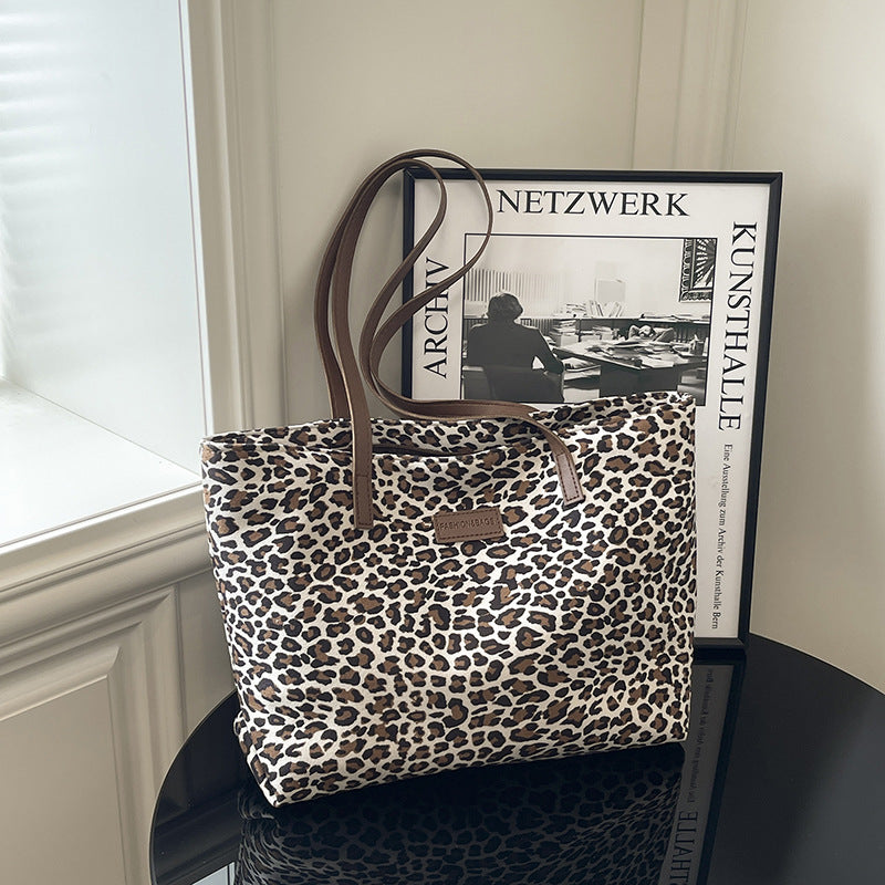 Damen modische Tragetasche mit elegantem Leopardenmuster Nord Taschen