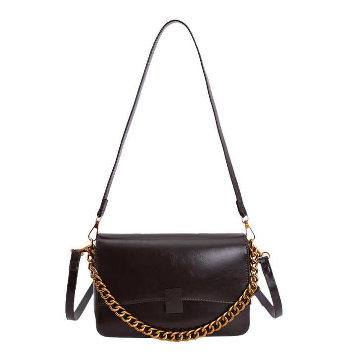 Damen Schultertasche mit modischem Kettenakzent und verstellbarem Riemen Nord Taschen