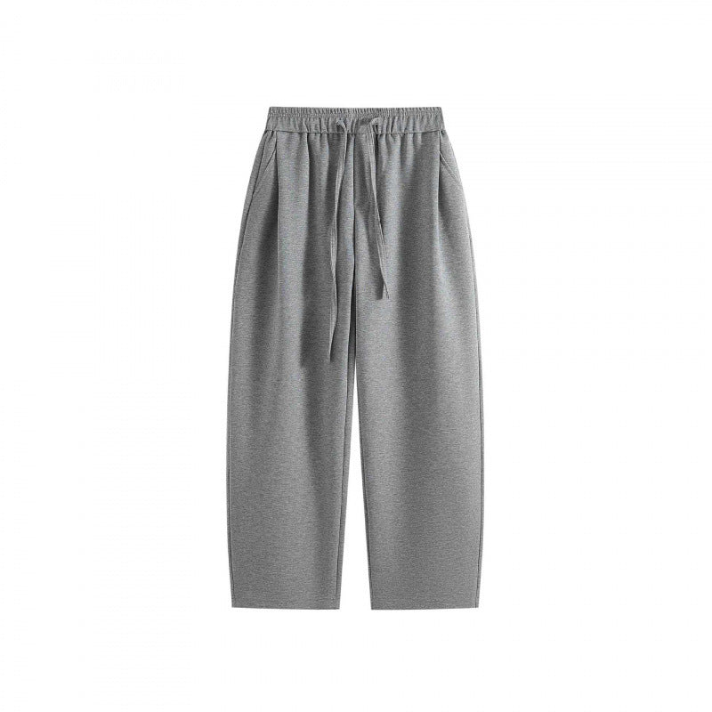 [Damen] Weite Highwaist-Loungehose mit Kordelzug, elastischem Bund und Seitentaschen Nord Taschen