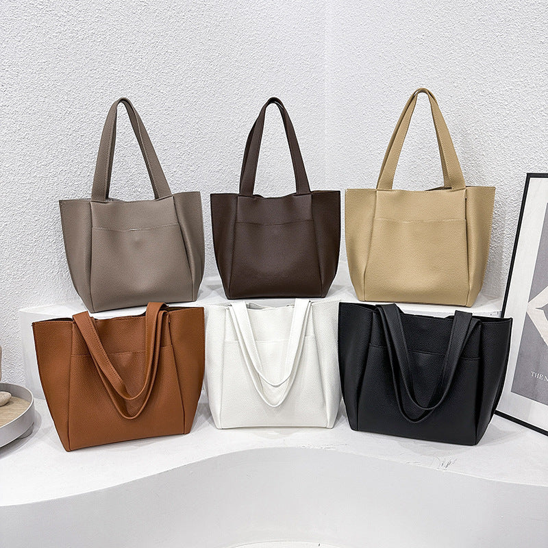 Damen elegante Tragetasche mit strukturiertem Kunstleder Nord Taschen
