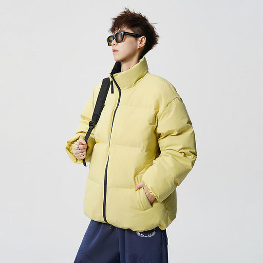 Herren Kurz geschnittene Oversize Steppjacke mit hohem Kragen Nord Taschen