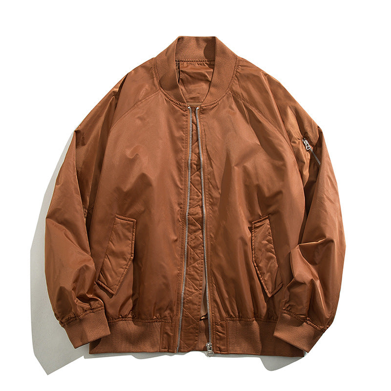 Men's  relaxed nylon zip-front bomber jacket with raglan sleeves and angled flap hand pockets Nord Taschen